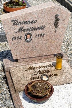 Brissago cimitero dove verrà posta Nella Martinetti Brissago cimitero dove verrà posta Nella Martinetti
