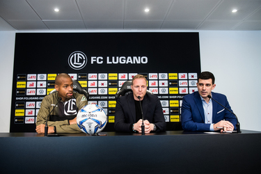 Calcio presentazione nuovo giocatore FC Lugano Rangelo Janga