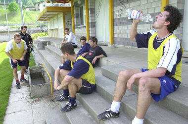 Calcio AC Bellinzona allenamento giocatori in sciopero
