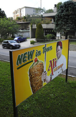 Castel S.Pietro affisione stradale Ali Hebab