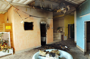 Chiasso incendio centro California