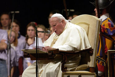 Berna Papa Giovanni Paolo II in visita in Svizzera