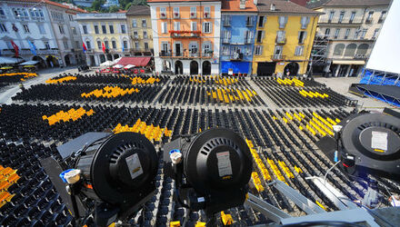 64&deg; Festival del Film allestimento Piazza Grande