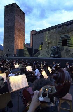 Opera prove generali Aida a Castelgrande