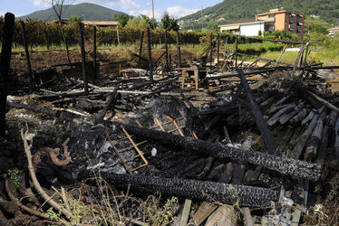 Morbio Inferiore incendio deposito