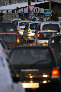 Ascona traffico congestionato