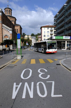 Lugano strade a zona trenta