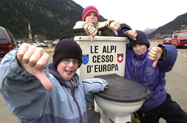 Quinto protesta al traffico pesante