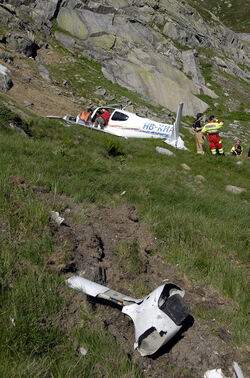 Passo San Gottardo incidente aereo