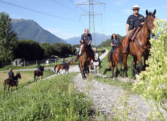 Giubiasco trekking dell Insubria a cavallo