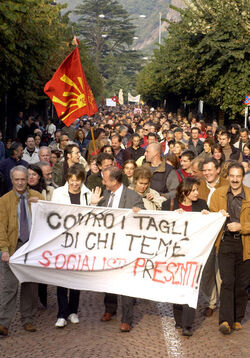 Bellinzona manifestazione Partito Socialista