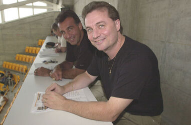 Hockey Tom Hedican e Jim Koleff