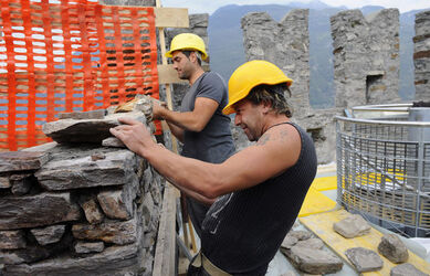 Bellinzona ricostruzione merlo