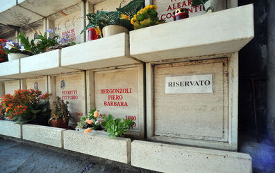 Brissago cimitero dove verrà posta Nella Martinetti Brissago cimitero dove verrà posta Nella Martinetti