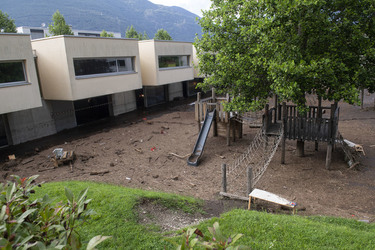 Giubiasco danni del maltempo alla Scuola dell infanzia Palasio Giubiasco danni del maltempo alla Scuola dell infanzia Palasio