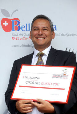 Bellinzona Bellinzona citt&agrave; del gusto 2011 cerimonia ufficiale di chiusura della Settimana del Gusto