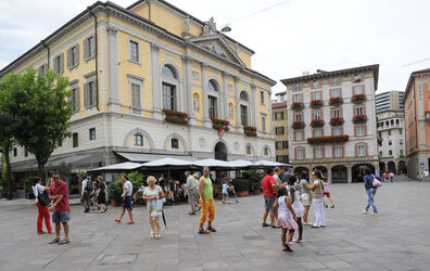 Lugano Piazza Riforma Lugano Piazza Riforma