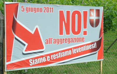 Pollegio cartello contro aggregazione