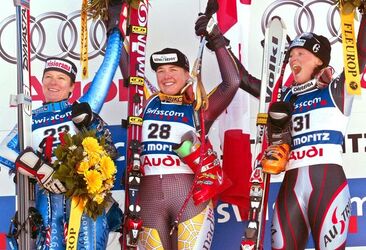 Sci Alpino Mondiali St.MoritzSki Alpin WM 2003 Abfahrt Frauen