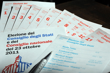 Ticino elezioni federali materiale di voto