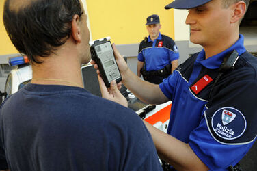 Chiasso controllo alcool polizia comunale