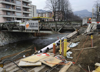 Lugano chiusura del vecchio Ponte Fola