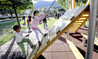 Losone inaugurazione parco giochi Rivercegno