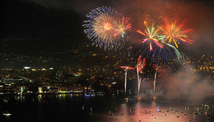 Lugano spettacolo pirotecnico festa Nazionale 1.agosto