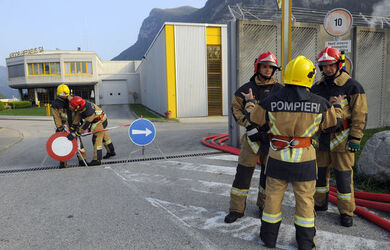 Mendrisio esercitazione pompieri Mendrisio esercitazione pompieri