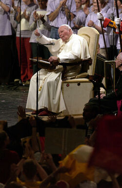 Berna Papa Giovanni Paolo II in visita in Svizzera