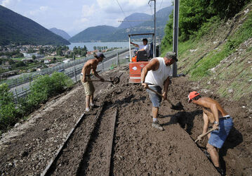 Capolago frana blocca la ferrovia Monte Generoso