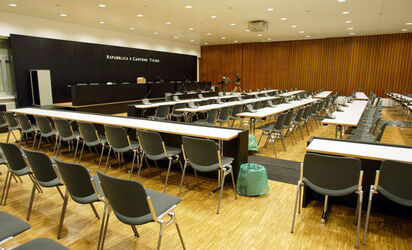 Bellinzona prima seduta Gran Consiglio aula provvisoria