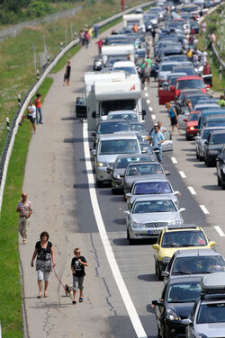 Quinto colonna autostrada A2 direzione Nord Quinto colonna autostrada A2 direzione Nord