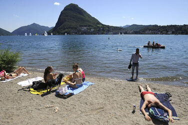 Lugano turismo in riva al lago