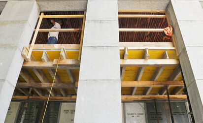 Bellinzona crollo parete soffitto Famedio