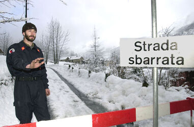 Rodi Fiesso pericolo di valanghe evaquazione
