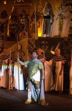 Opera prove generali Aida a Castelgrande