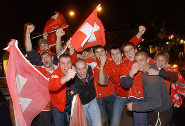 Lugano nazionale Svizzera di calcio alla CM 2006