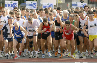 Podismo partenza Stralugano10 km