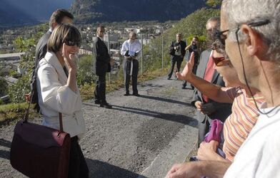 Biasca ricevimento Presidente della Confederazione Micheline Calmy Rey