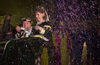 Carnevale Novazzano arrivo di Re e Regina Zanzara