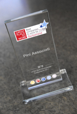 Pini Associati riconoscimento Great Place to Work 2011 