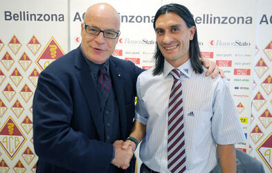 Calcio conferenza stampa AC Bellinzona Hakan Yakin