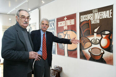 Viganello manifesti soccorso svizzero mostra