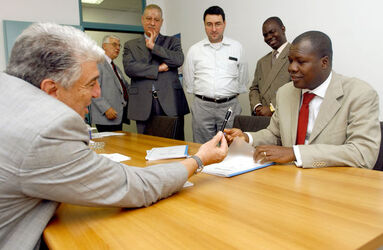 Rancate ricevimento ministro Costa d Avorio