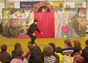 Bellinzona villaggio Telethon in piazza del sole