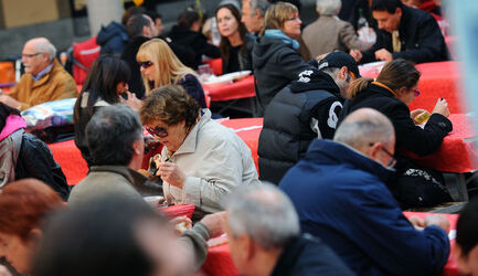 Lugano risottata in Piazzetta San Carlo Lugano risottata in Piazzetta San Carlo
