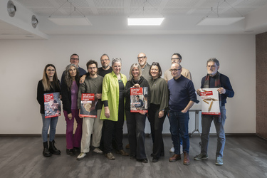 Bellinzona lancio campagna a sostegno iniziativa No al Dumping del 8 marzo